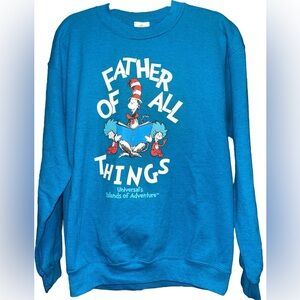 Dr. Seuss sweatshirt universal Studios M mens